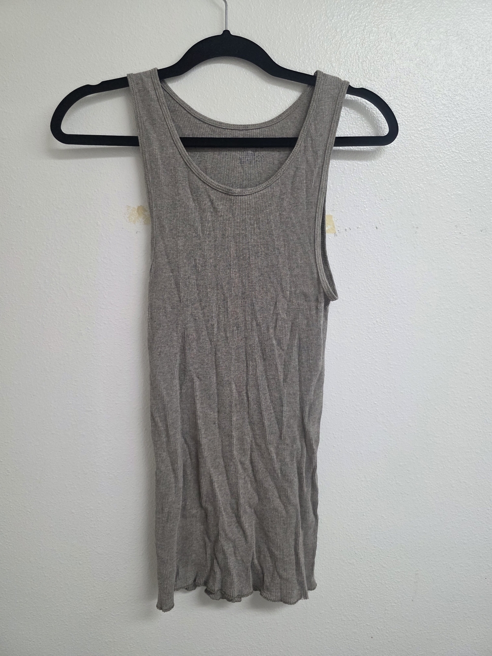Fruit of the Loom Ribbed Tank Top in Taupe Gray (0568)